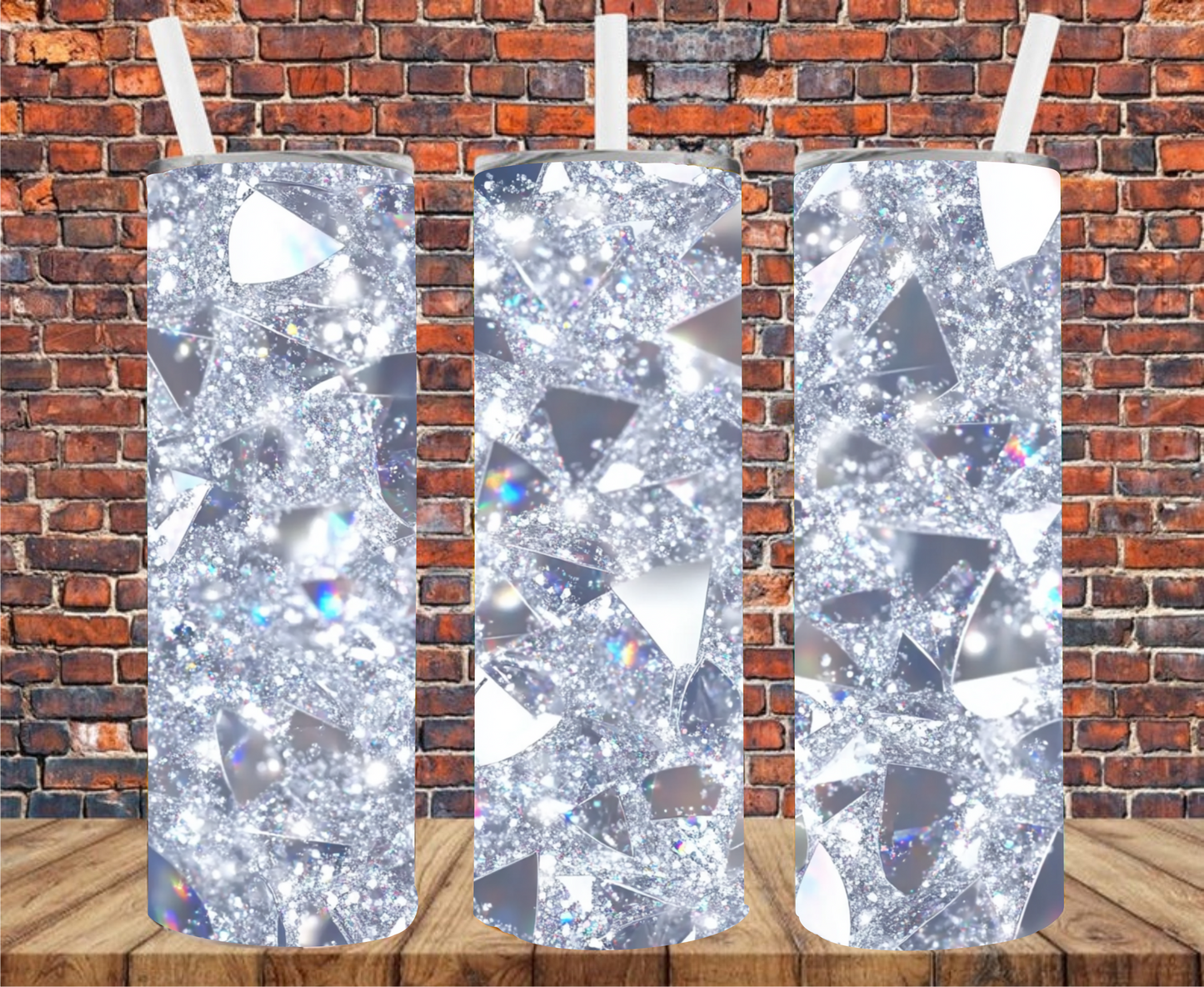 Shattered Glass - Tumbler Wrap - Sublimation Transfer
